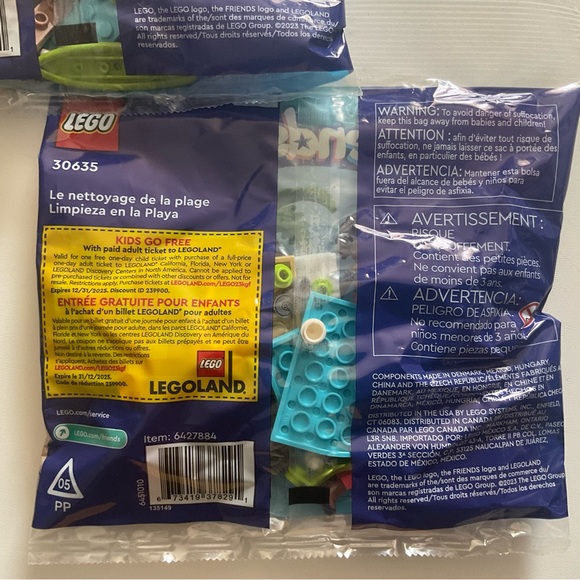 LEGO FRIENDS Legos 30635 Beach Cleanup with Otter 52 pcs Building Toy 2 Sets New - Picture 5 of 9